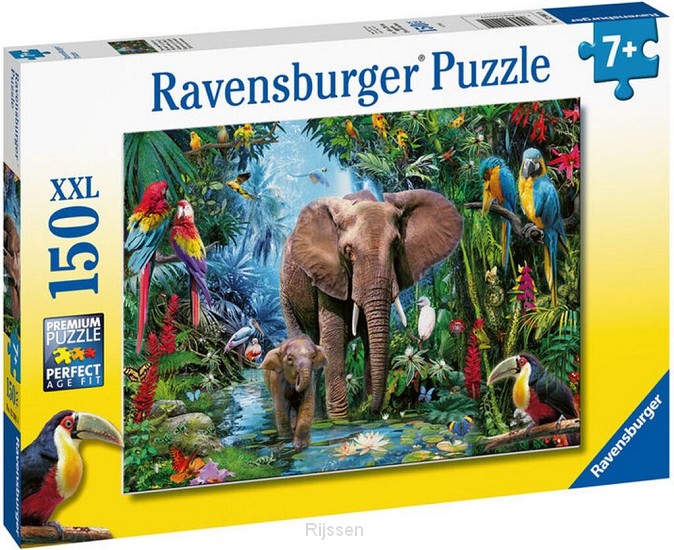 Olifanten in de jungle 150 st. XXL