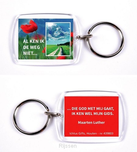 Sleutelhanger al ken ik de weg niet ML