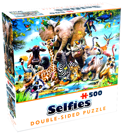 Double-Sided Selfie Puzzles - Wild 500
