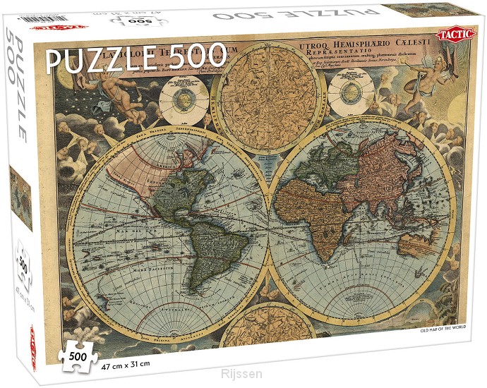 Old Map of the World 500 st
