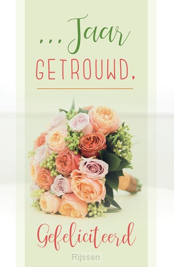 WK Gefeliciteerd... jarig huwelijk