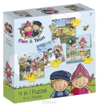 Fien & Teun 4 in 1 puzzel