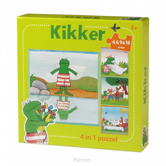 Wereld van Kikker 4 in 1 Puzzel 4+6+9-16