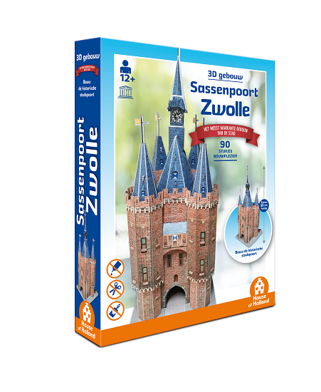 3D Gebouw - Sassenpoort Zwolle 90 st.