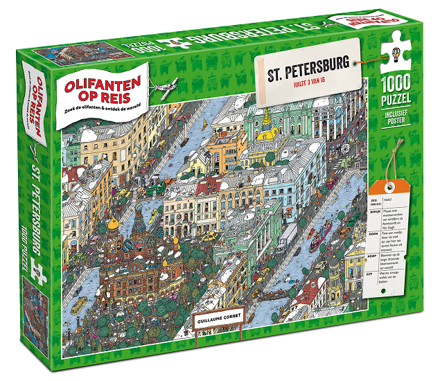 Olifanten op reis - St. Petersburg puzze