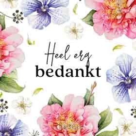 WK Klein - Heel erg bedankt