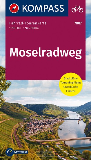 Kompass FTK7007 Fietskaart Moselradweg
