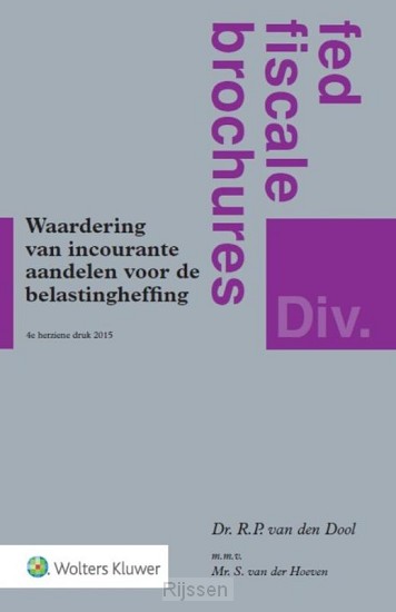 Waardering van incourante aandelen voor belastingheffing