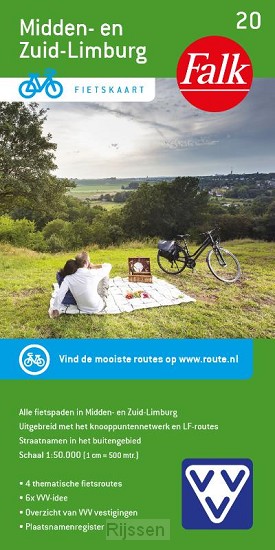Falk VVV Fietskaart 20 Noord Limburg