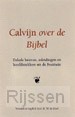 Calvijn over de Bijbel