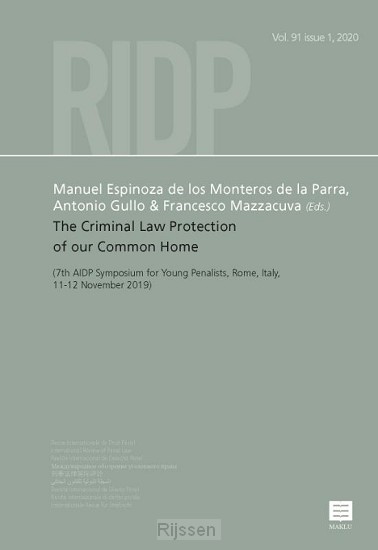 The Criminal Law Protection of our Common Home / Vol.91 issue 1, 2020