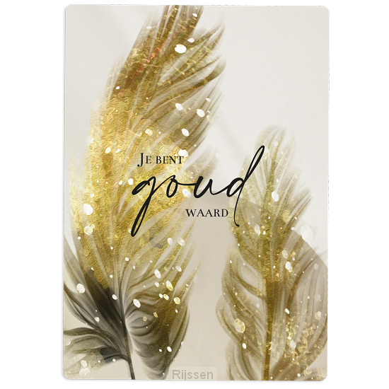 Cadeaubord je bent goud waard