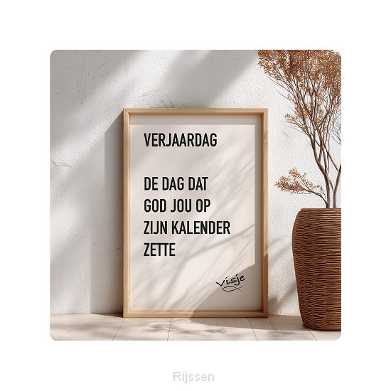 Visje bordje Verjaardag