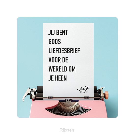Visje bordje Liefdesbrief