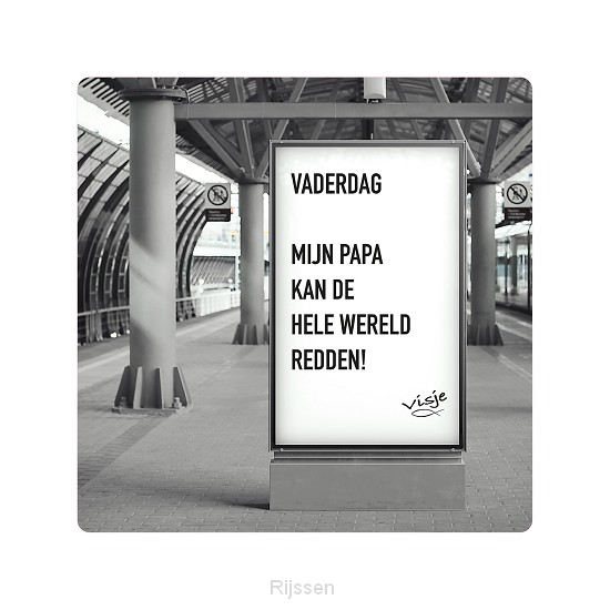 Visje bordje Vaderdag