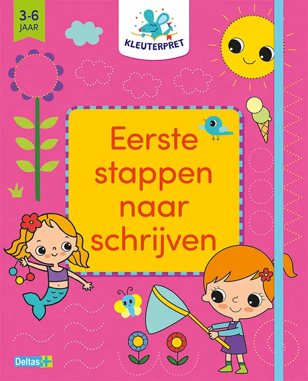 Kleuterpret / Eerste stappen naar schrijven (roos) 3-6 j.