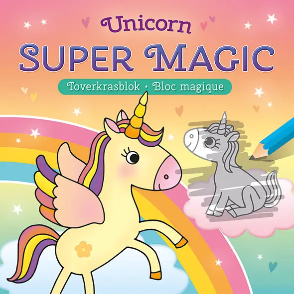 Unicorn Super Magic Toverkrasblok / Unicorn Super Magic Bloc Magique