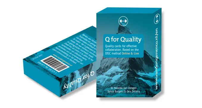 Q for Quality - Quality cards for effective collaboration. Based on the DISC method.
