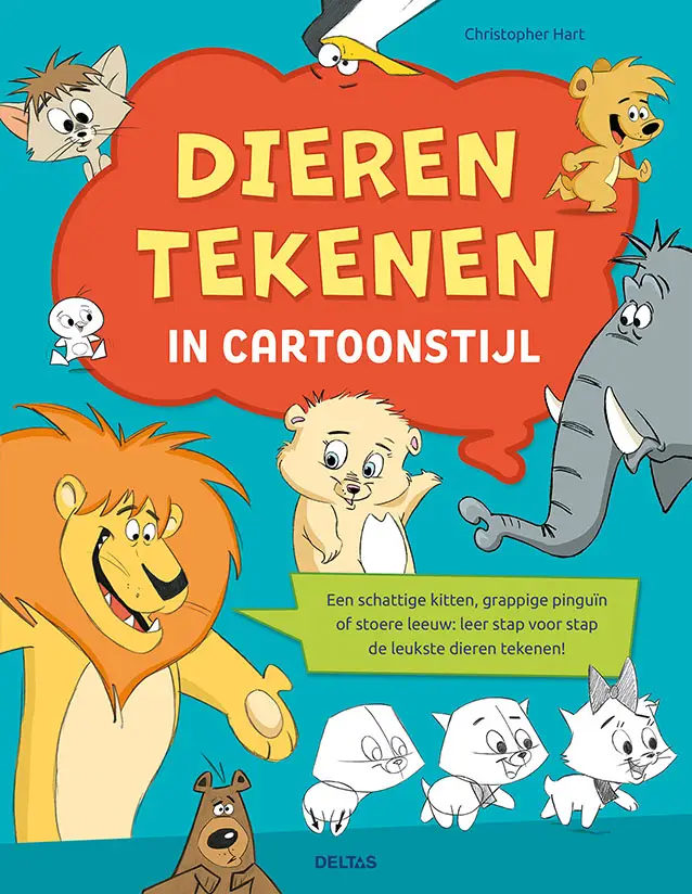 Dieren tekenen in cartoonstijl