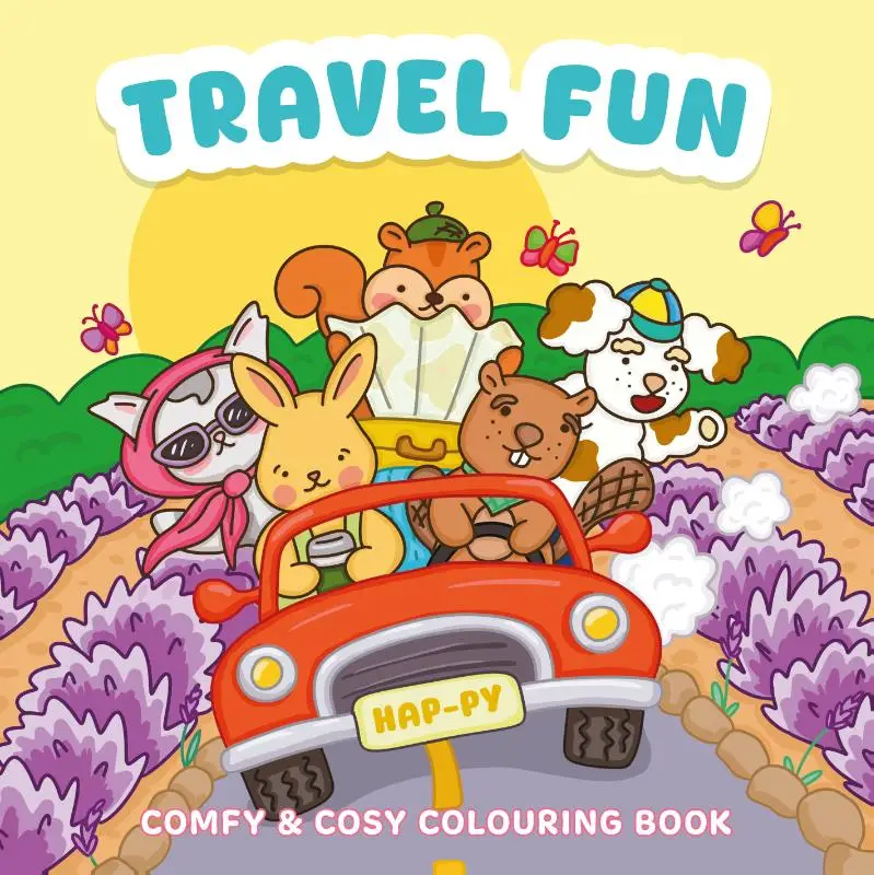 Travel fun - Comfy & cosy colouring book