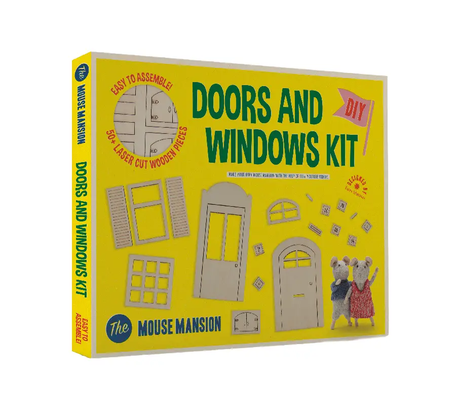 Muizenhuis knutselkit - deuren en ramen