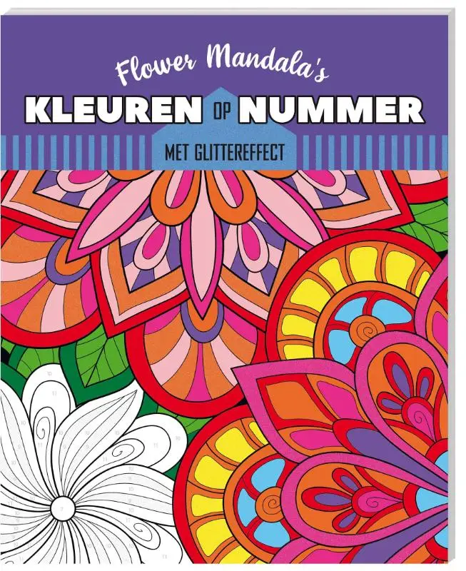 Kleuren op nummer - Flower Mandalas