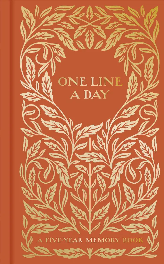 Gilded One Line a Day: A five-year Memory book