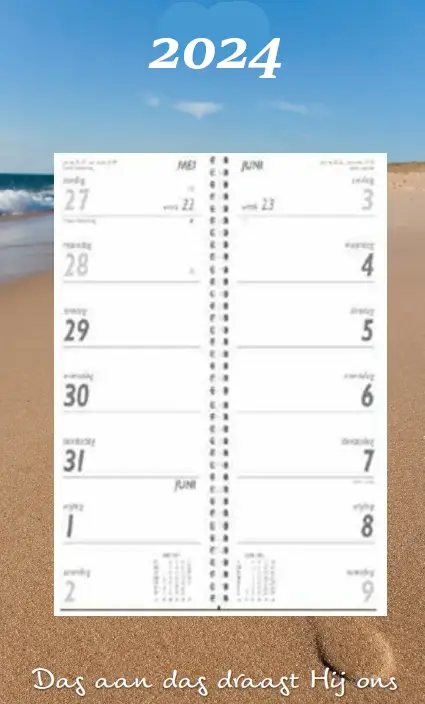 Weekomleg op schild Dag aan Dag