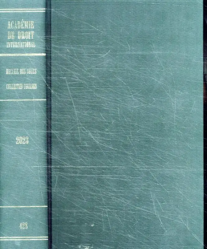 Recueil des cours, Collected Courses, Tome 428
