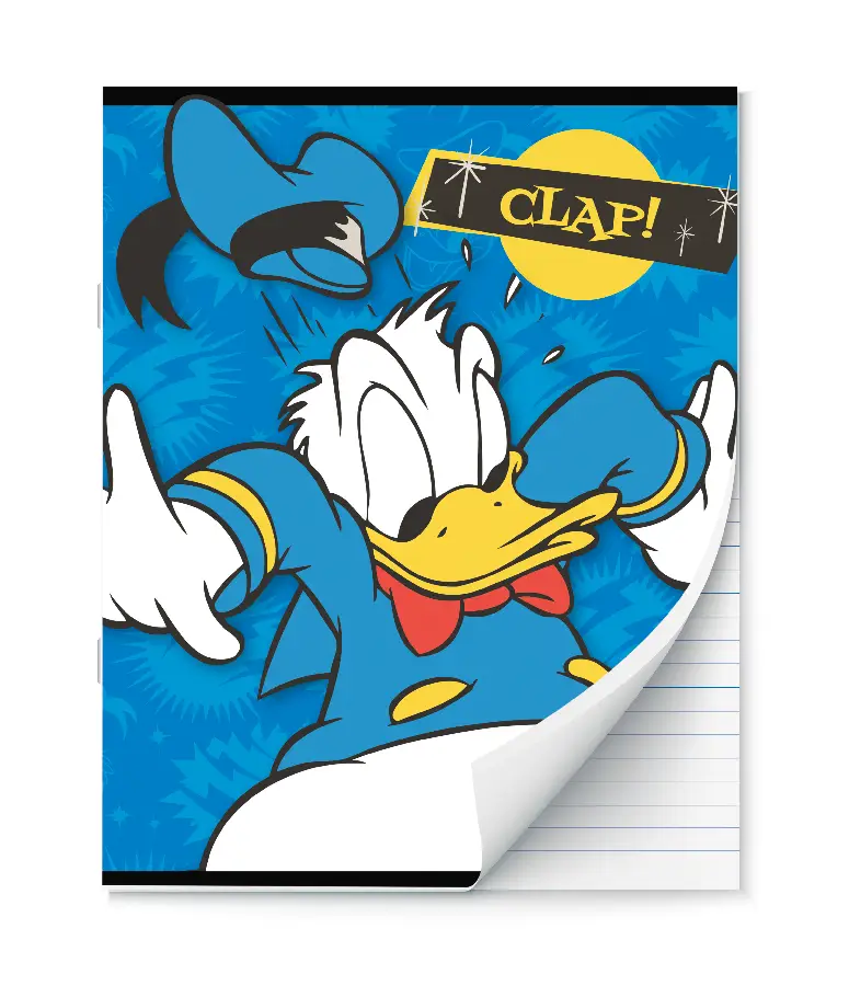 Donald Duck A5 schrift lijn 3 ex. 2 designs- 23 - 24
