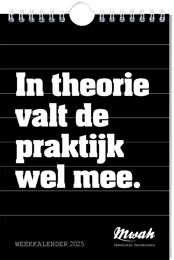 Mwah weekkalender - 2025