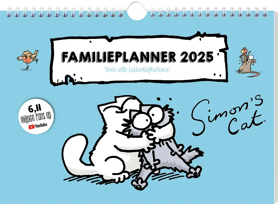 Simon's Cat familieplanner - 2025