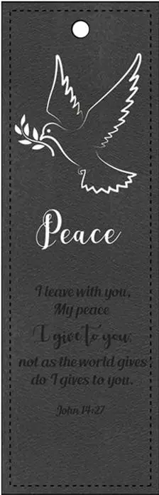 Luxleather Bookmark Peace