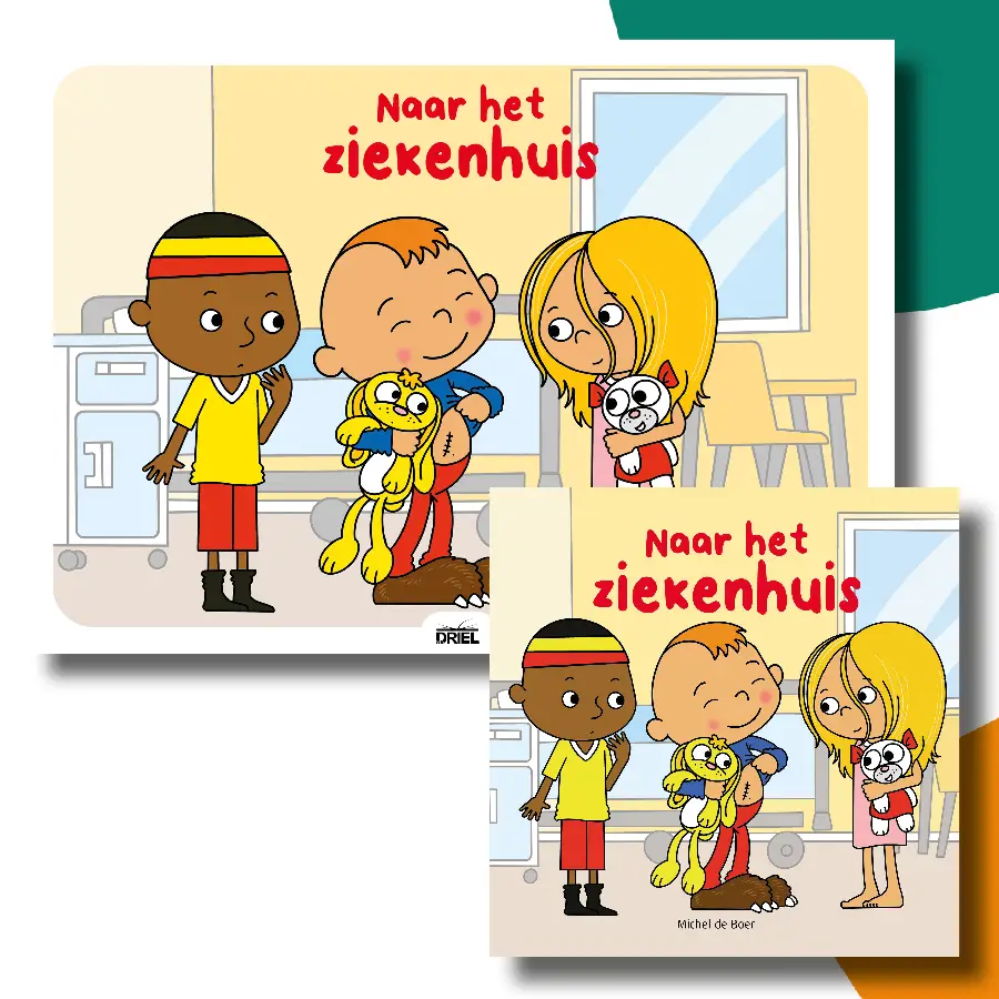 Naar het ziekenhuis kamishibai vertelplaten + boek