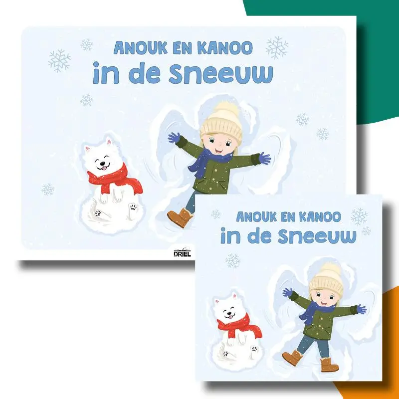Anouk en Kanoo in de sneeuw kamishibai vertelplaten + boek
