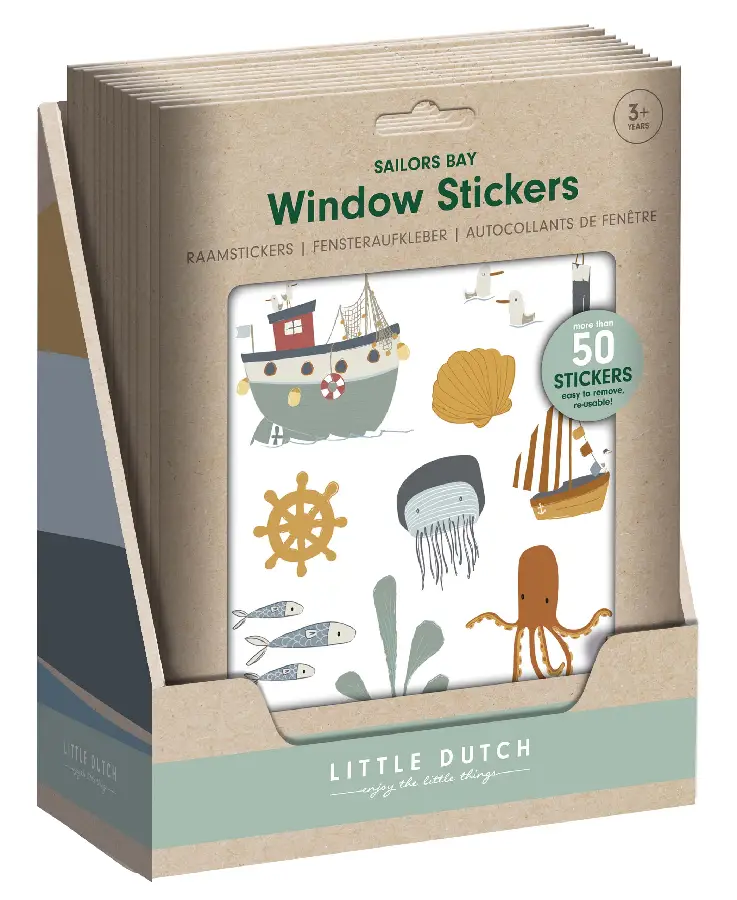 Little Dutch raamstickers - Sailors Bay SET