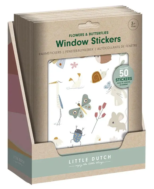 Little Dutch raamstickers - Flowers & Butterflies SET