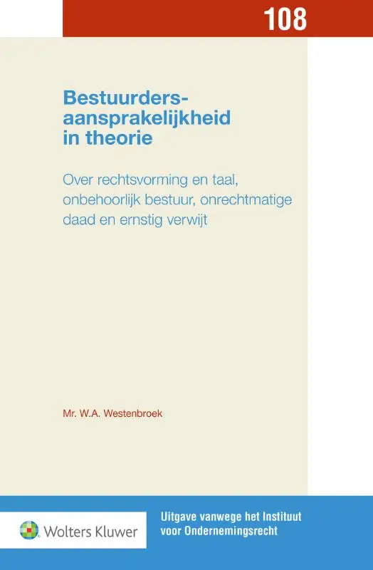 Bestuurdersaansprakelijkheid in theorie