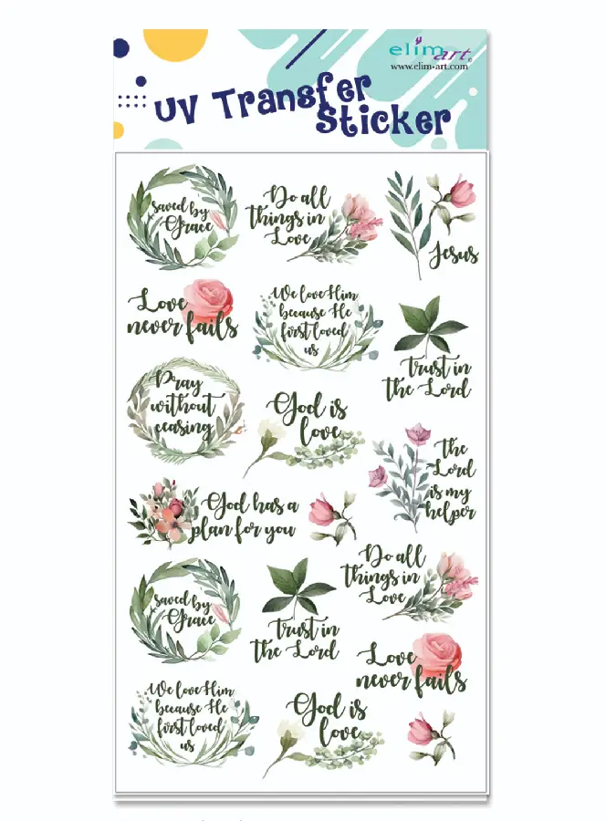 UV Stickers Floral Series