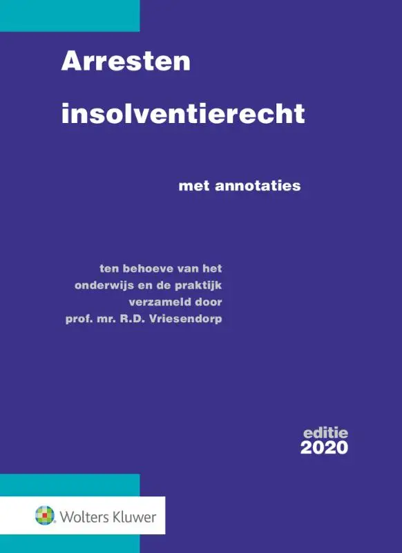 Arresten insolventierecht / 2020