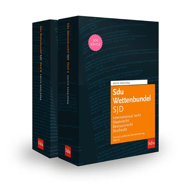 Sdu Wettenbundel Sociale Juridische Dienstverlening. 2023-2024 (set 2 delen)