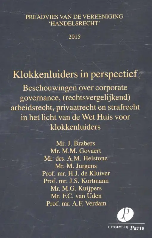 Klokkenluiders in perspectief / 2015