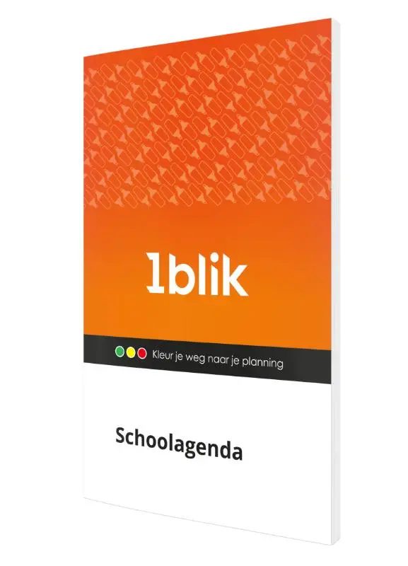 1blik schoolagenda 2022-2023 / met beschermhoesje