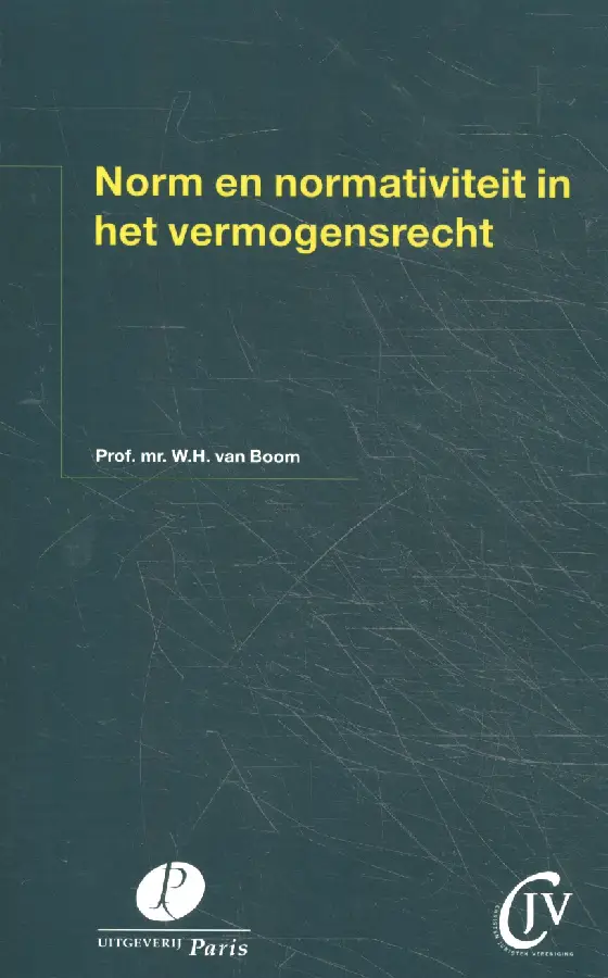 Norm en normativiteit in het vermogensrecht
