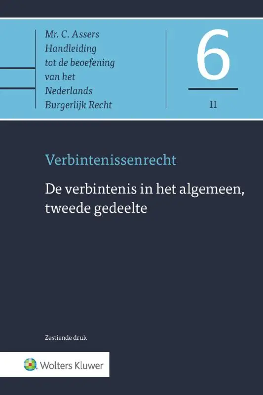 De verbintenis in het algemeen, tweede gedeelte