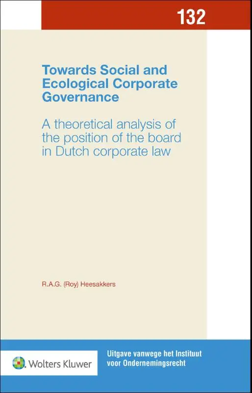 Towards Social and Ecological Corporate Governance