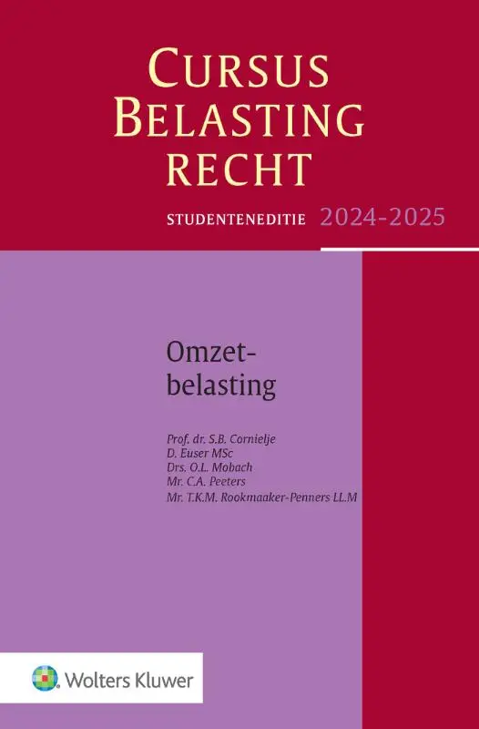 Studenteneditie cursus belastingrecht omzetbelasting 2024-2025