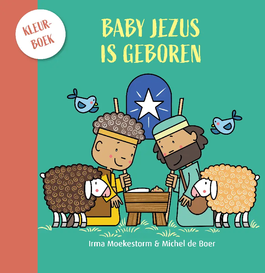 Baby Jezus is geboren kleurboek - 5 ex.
