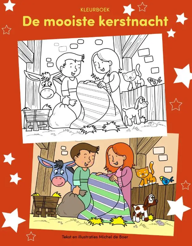 Mooiste kerstnacht - kleurboek