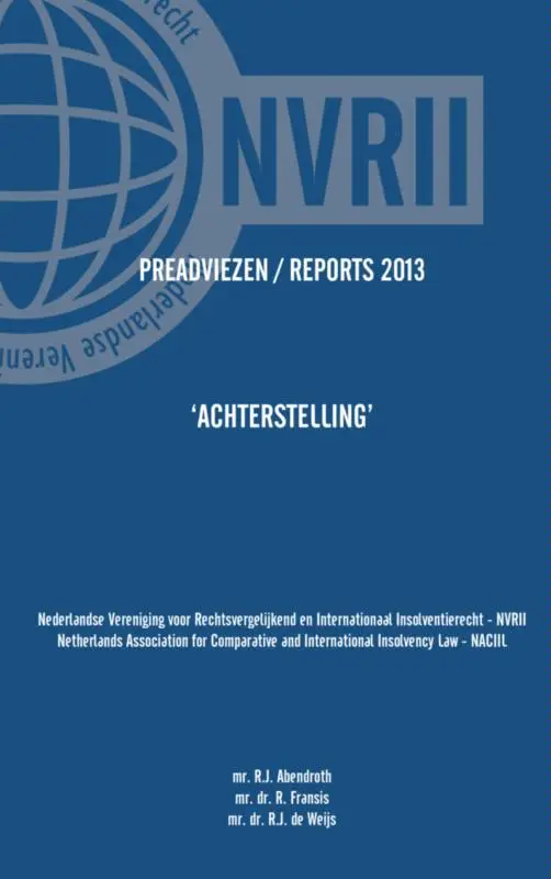 Preadviezen / Reports 2013 NVRII - NACIIL